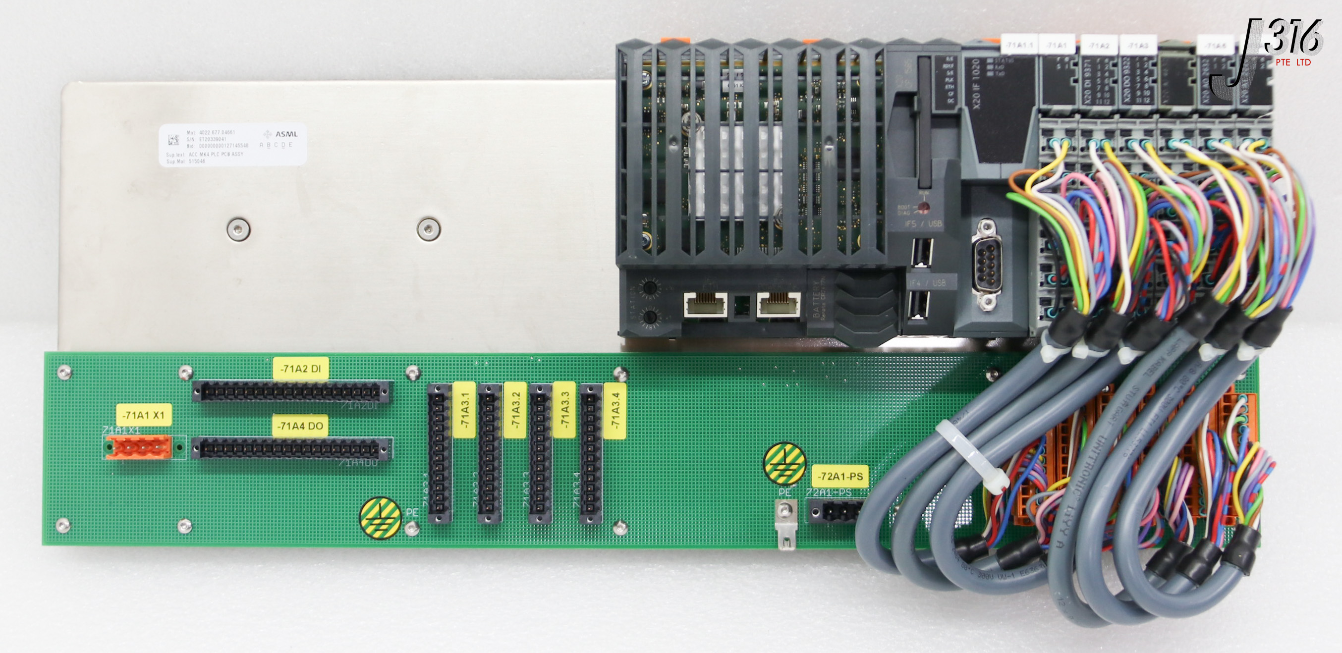36636 ASML PCB ASSY, ACC MK4 PLC W/ CONTROLLER MODULE X20 CP 1585